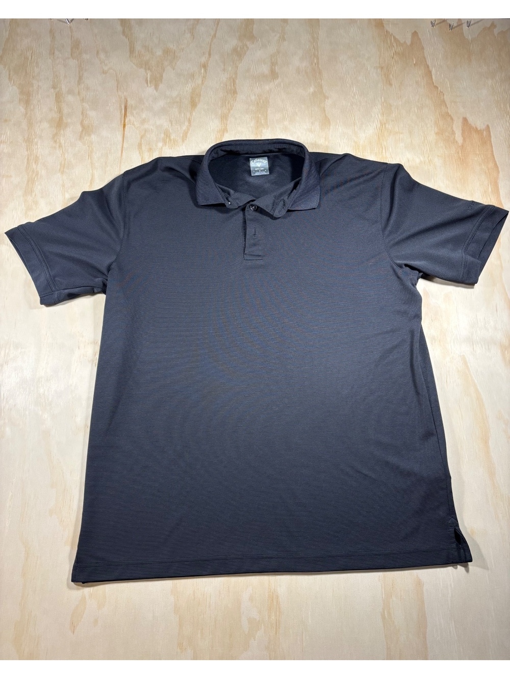 This Callaway Polo Golf Shirt Features Opti-Dri Moisture-wicking Large Black